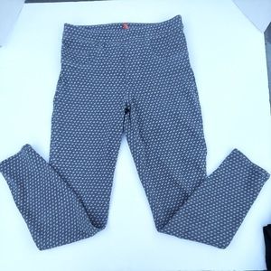 Spanx Jean-ish® Ankle Leggings Gray Blue Polka Dot 20018R Small
